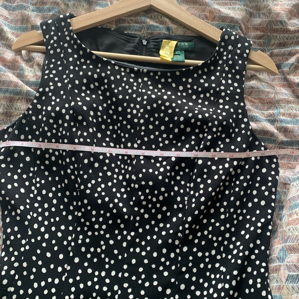 Lauren Ralph Lauren Dress! Sz8 ⚫️⚪️ - Picture 8 of 8